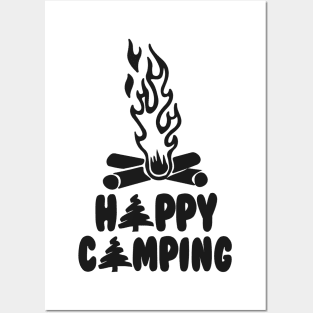 Happy Camping Posters and Art